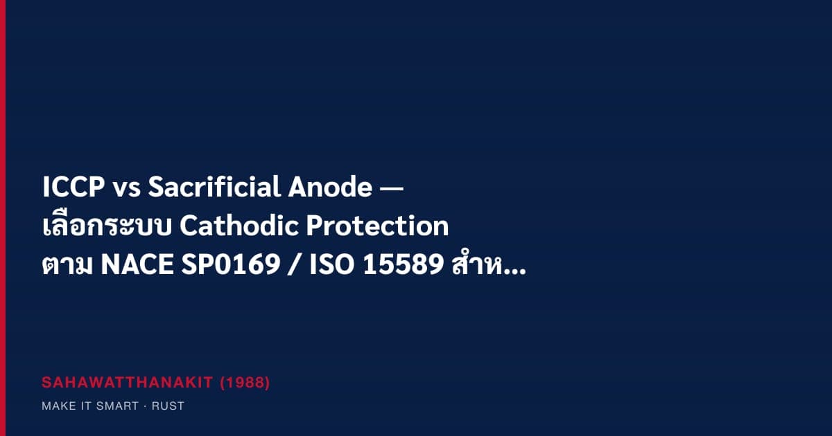 ระบบ cathodic protection ป้องกันการกัดกร่อนโครงสร้างเหล็ก